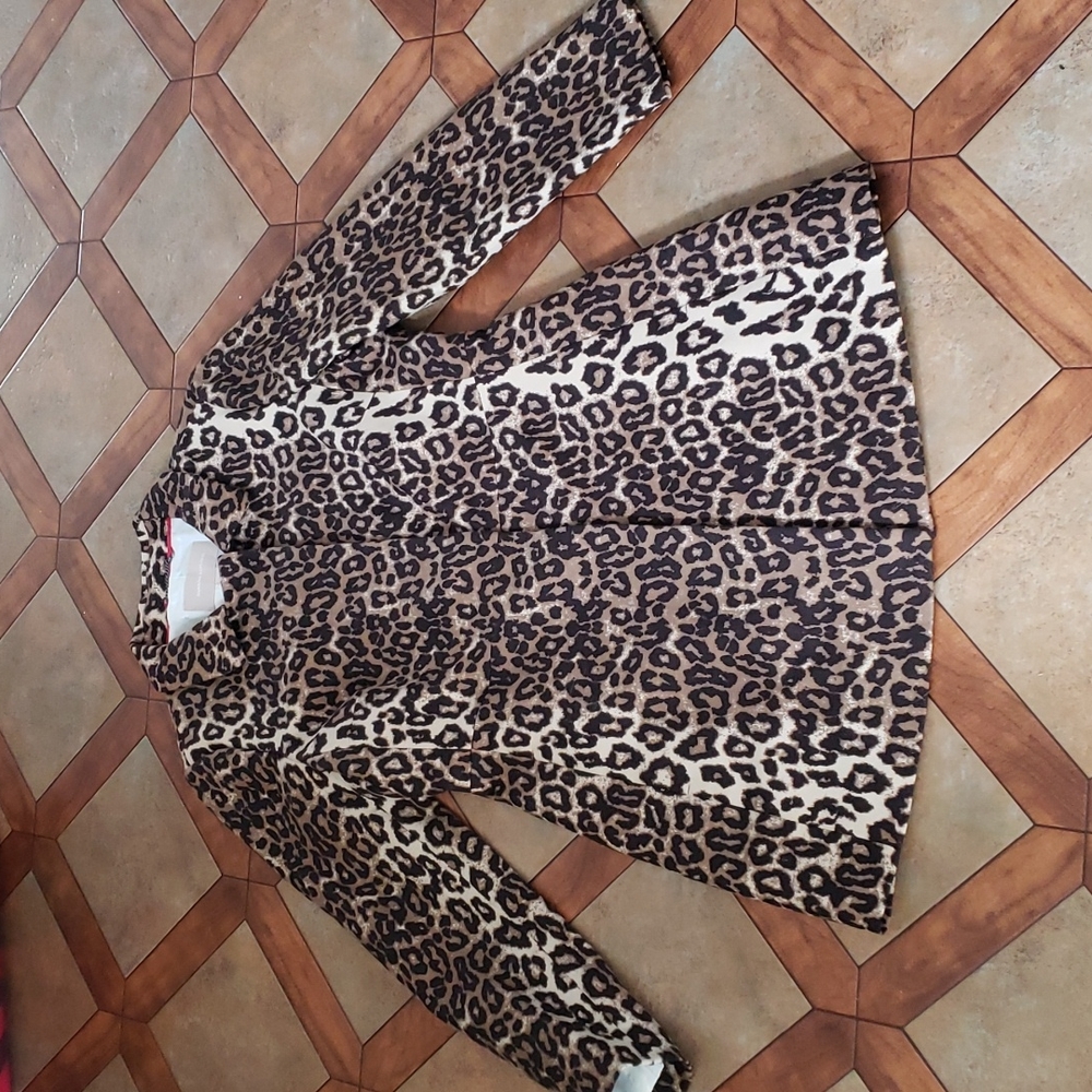 Banana Republic Leopard Print Jacket Coat